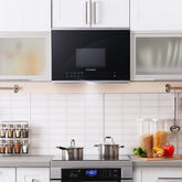 COS-2413ORM1SS Over the Range Microwave Oven with Vent Fan, 1.34 cu. ft. Capacity, 1000W, 24 inch, Black / Stainless Steel